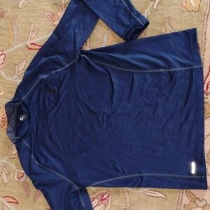 🌠STARTER NAVY BLUE Athletic Fit Shirt Long Sleeve UniSex 🚶‍♀️FITS Medium Best